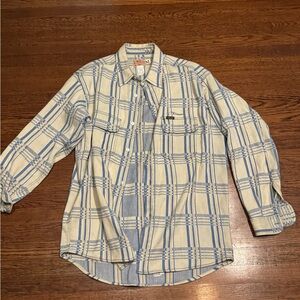 Vintage Diesel DMB and 1955 Plaid Long-sleeve Shirt
